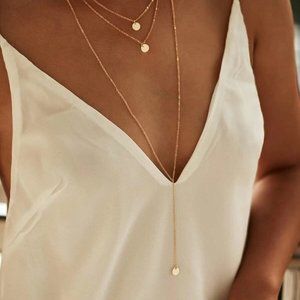 🔥4 For $25🔥
 New Round Pendant Layered Necklace Set
